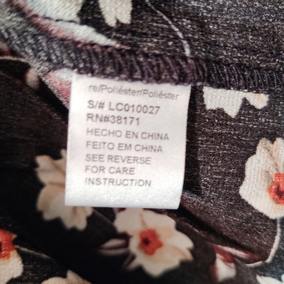 Lucca Floral Lace Up Boho Flowy Blouse M - Picture 4 of 5